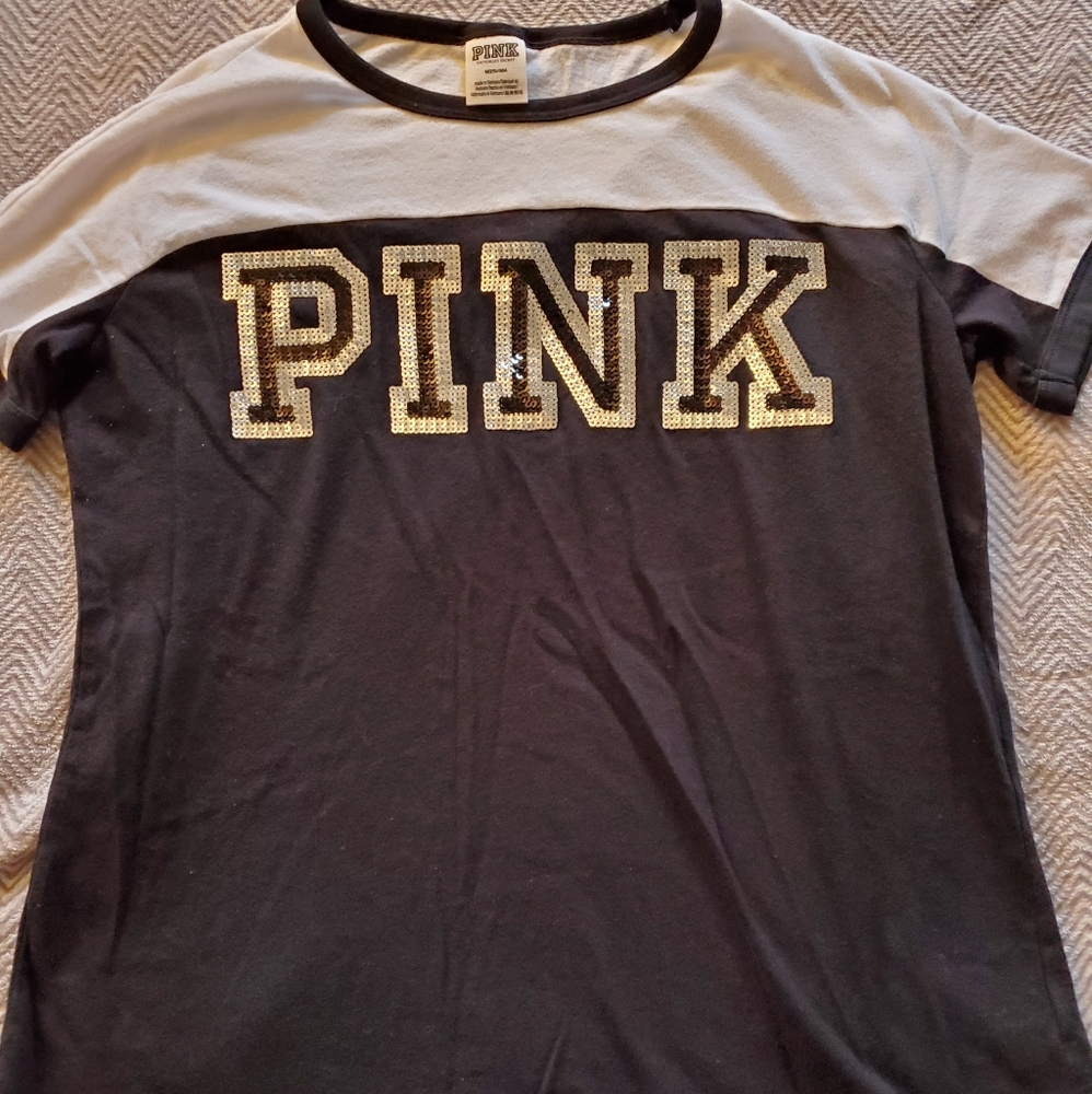 PINK bling crew tee
